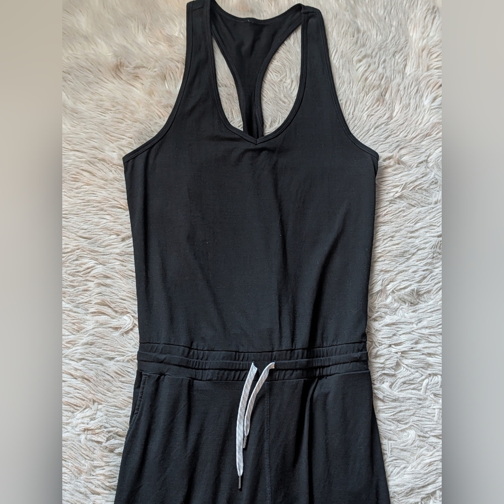EUC Vuori Lux Sleeveless Jumpsuit in Black - Picture 6 of 13